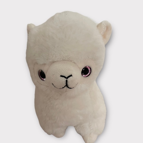 Keel Toys Alpaca Llama Soft Toy Plush Cuddly Animal White Pink Eyes Age 1+ Years - Picture 6 of 12